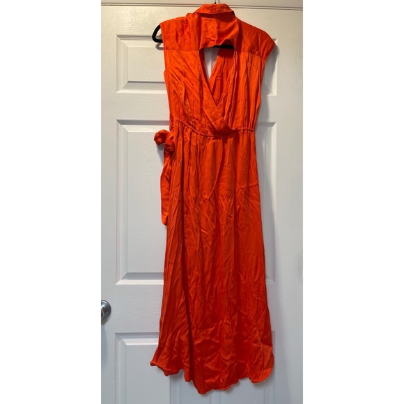 Anthropologie- Maeve Open-Back Wrap Midi Dress NWOT - Picture 8 of 9